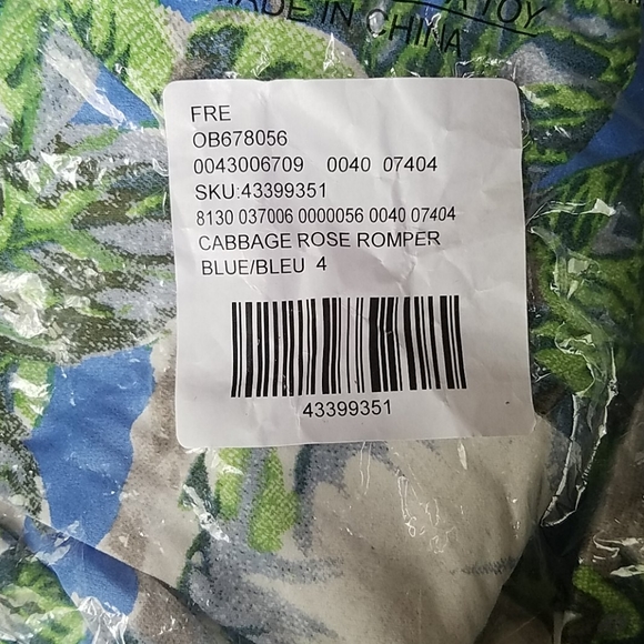 New Free People Cabbage Rose Jumpsuit Romper 4 blu - Picture 6 of 8
